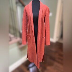 Wilfred Terracotta Open Front long coat